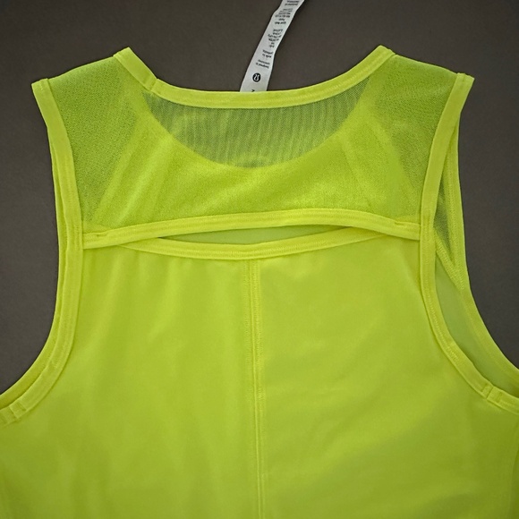 Lululemon Sculpt Tank with Back Vent - Highlighter Yellow - like new! - Picture 5 of 9